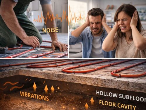 地暖安裝可能變吵？夾層共振、樓板空心化與噪音問題全解析